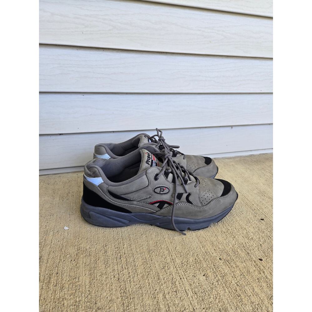 Men's PROPET Stability Walker W2034 Shoes Gray Suede Size 13 (3E)